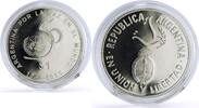 Argentina 1 peso Argentina 1 peso United Nations UN Logo 50th Anniversary proof silver coin 1995 -