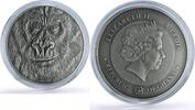 Ghana 5 cedis Ghana 5 cedis African Ounce Wildlife Gorilla Monkey Fauna silver coin 2015 -
