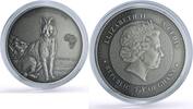 Ghana 5 cedis Ghana 5 cedis African Ounce Wildlife Serval Caracal Cat Fauna silver coin 2019 -