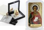 Cameroon 1000 francs Cameroon 1000 francs Saint Panteleimon colored silver coin 2020 -