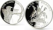 Uganda 1000 shillings Uganda 1000 shillings Sydney Olympic Games series Archer silver coin 1999 -