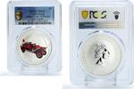 Cook Islands 1 dollar Cook Islands 1 dollar Fire Engines Cars Garford 15 MS69 PCGS silver coin 2006 -