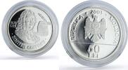 Moldova 50 lei Moldova 50 lei Prince Dimitrie Cantemir History Politics proof silver coin 2003 -
