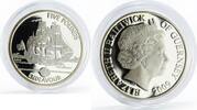 Bailiwick of Guernsey 5 pounds Bailiwick of Guernsey 5 pounds Endeavour Ship silver coin 2009 -