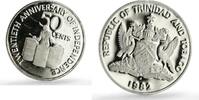 Trinidad and Tobago 50 cents Trinidad and Tobago 50 cents Independence Anniversary Drummer proof silver coin 1982 -