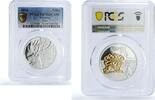 Ukraine 5 hryvnias Ukraine 5 hryvnias Fauna Cultural Monuments Deer Gilt PR70 PCGS silver coin 2016 -