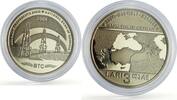 Georgia 3 lari Georgia 3 lari BTC Baku Tbilisi Ceyhan Oil Pipelines Launch proof CuNi coin 2006 -