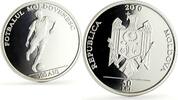 Moldova 50 lei Moldova 50 lei Football Soccer Centennial Sports proof silver coin 2010 -