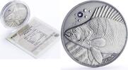 Andorra 10 diners Andorra 10 diners Perch Fish Wildlife Conservation Fauna Matte silver coin 2014 -