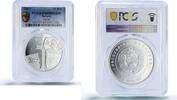 Belarus 20 roubles Belarus 20 roubles Ballet Dancer History Culture PR69 PCGS silver coin 2007 -
