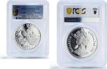 Gibraltar 2 crowns Gibraltar 2 crowns Naruhito Wedding Peacock Bird PR69 PCGS 2 oz silver coin 1993 -