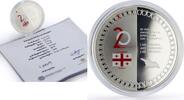 Georgia 5 lari Georgia 5 lari Council Europe Accession History Politics proof silver coin 2019 -
