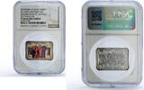 Andorra 5 diners Andorra 5 diners Resurrection Lazarus Christ Wonders Art PF68 NGC silver coin 2012 -