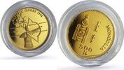 Mongolia 500 togrog Mongolia 500 togrog Archery Atlanta Summer Olympics Sports proof gold coin 1996 -