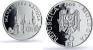 Moldova 50 lei Moldova 50 lei Raciula Monastery Church Religion Architecture proof silver coin 2000 -