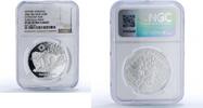 Belarus 20 roubles Belarus 20 roubles Chervony Bor Mink Nature Reserves Fauna PF69 NGC silver coin 2006 -