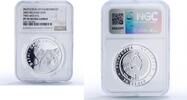 Belarus 20 roubles Belarus 20 roubles Wolves Protection Wildlife Fauna PF70 NGC silver coin 2007 -