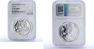 Isle of Man 1 oz Isle of Man 1 oz Angel Archangel Michael Dragon PF69 NGC silver coin 1995 -