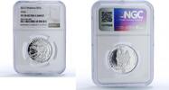Moldova 50 lei Moldova 50 lei Otter Red Book Wildlife Fauna PF70 NGC silver coin 2012 -