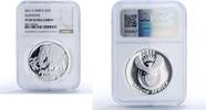 South Africa 20 cents South Africa 20 cents Elephants Limpopo Wildlife Fauna PF69 NGC silver coin 2011 -