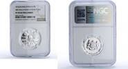 Malaysia 10 ringgit Malaysia 10 ringgit Third Plan Tun Abdul Razak Industry PF70 NGC silver coin 1976 -