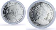 Isle of Man 1 crown Isle of Man 1 crown Churchill Memoriam History Politics proof silver coin 1990 -