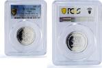 Niger 150000 francs Niger 150000 francs Pres. Tandja Lion Cub 100 Africa Elephant MS66 PCGS silver coin 2005 -