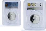 Niger 6000 francs Niger 6000 francs Stop Malaria IDAO 4 Africa Elephant MS66 PCGS silver coin 2005 -