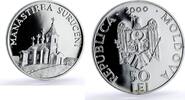 Moldova 50 lei Moldova 50 lei Suruceni Monastery Religion Architecture silver coin 2000 -