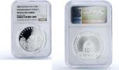 Kazakhstan 100 tenge Kazakhstan 100 tenge Baiturrahman Mosque Architecture PF 69 NGC silver coin 2006 -