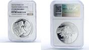 Slovakia 20 euro Slovakia 20 euro National Park Poloniny Wolves Fauna PF 70 NGC silver coin 2010 -