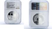 Kazakhstan 100 tenge Kazakhstan 100 tenge Faisal Mosque Islam Architecture PF 70 NGC silver coin 2006 -