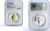 Exotic and Historic 35 dollars Minerva 35 dollars Helmeted Woman Fantasy X#1 Gilt MS 67 NGC silver coin 1973 -