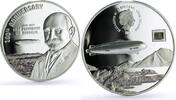 Cook Islands 20 dollars Cook Islands 20 dollars Zepellin Airship Aviation History proof silver coin 2017 -