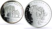 Equatorial Guinea 7000 francs Equatorial Guinea 7000 francs Elephant Wildlife 5 oz proof silver coin 1995 -