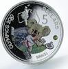 Solomon Islands 5 dollars Solomon Islands 5 dollars Sydney Olympic Games Tennis colored silver coin 2000 -