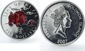 Solomon Islands 5 dollars Solomon Islands 5 dollars Year of Pig Red Lunar Calendar silver coin 2007 -