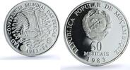 Mozambique 50 meticais Mozambique 50 meticais FAO KM-106a Food Day Ship Boat proof silver coin 1983 -