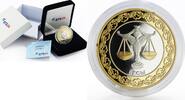 Tokelau 5 dollars Tokelau 5 dollars Zodiac Libra gilded silver coin 2012 -