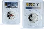 Palau 2 dollars Palau 2 dollars Ferrari 126 C2 Anniversary Car PR 69 PCGS silver coin 2007 -