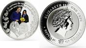 Ghana 1 cedi Ghana 1 cedi The Royal Baby proof colored silverplated Cu coin 2013 -