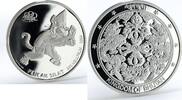 Bhutan 250 ngultrum Bhutan 250 ngultrum Indonesian Games Pencak Silat proof silver coin 2004 -