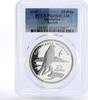 Seychelles 25 rupees Seychelles 25 rupees Endangered Wildlife Kestrel Bird PR69 PCGS silver coin 1995 -