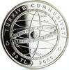 Turkey 50 lira Turkey 50 lira Ottoman Polymath Katip Celebi Science Emblems silver coin 2009 -