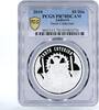 Andorra 10 dinars Andorra 10 dinars Holy Helpers St. Catherine PR70 PCGS silver coin 2010 -