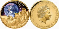 Niue 100$ Niue 2022 100$ Apollo 17 Earth BLUE MARBLE 1 oz Gold Proof Coin -