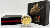 Australia 200$ WAR ANZAC Spirit Baptism of Fire 2 oz Gold Proof Coin COA#1 -