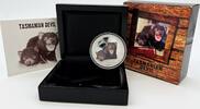 Tuvalu 1$ Tuvalu 2013 $1 Tasmanian Devil Endangered & Extinct Series 1 oz Silver Coin -