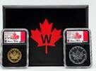 Canada 50$ W 50$ Burnished Gold Maple Leaf 1oz Gold Coin -