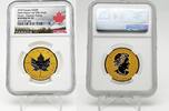 Canada 200$ 30th Anniversary of the Silver Maple Leaf 1 oz Pure Gold Coin -
